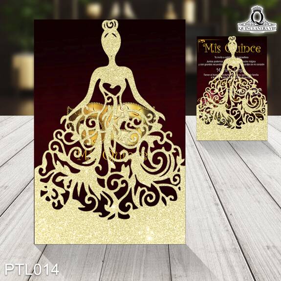 Invitaciones de 15 Años de Mascaras Antifaz PTL014