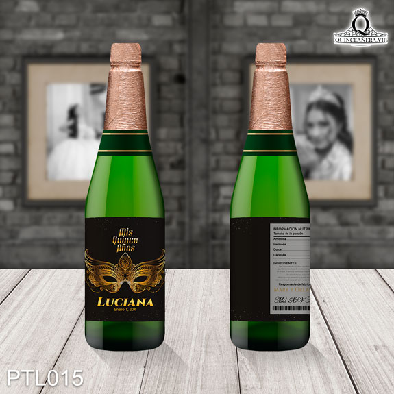 Invitaciones de 15 Años de Máscaras Antifaz PTL015