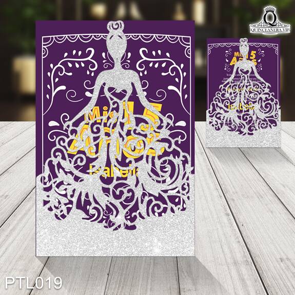 Invitaciones de 15 Años diseño Papel Picado PTL019