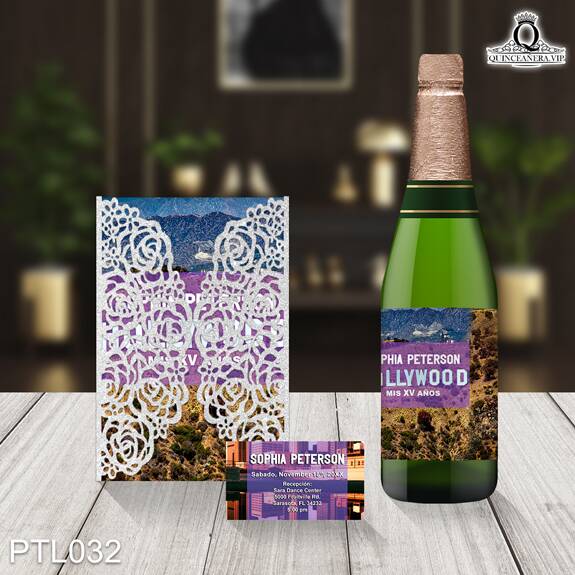 Invitaciones de Quinceañera de Hollywood Cine PTL032 - PTL032