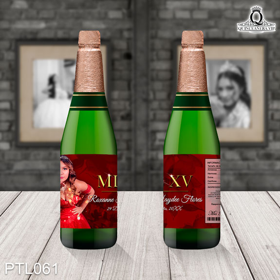 Invitaciones de Quinceañera de Glamuroso Brillos PTL061 - PTL061