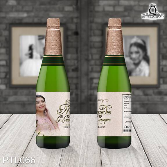 Invitaciones de Quinceañera de Glitter Rosas PTL066 - PTL066