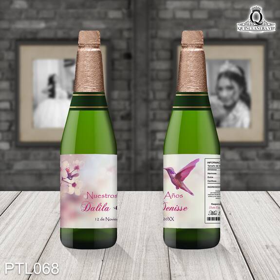 Invitaciones de 15 Años de Primavera Colibri PTL068