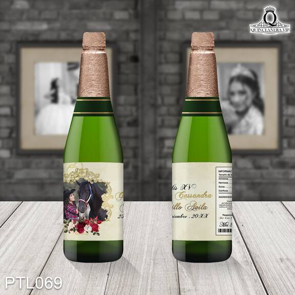 Invitaciones de Quinceañera de Vaquero Rosas PTL069 - PTL069