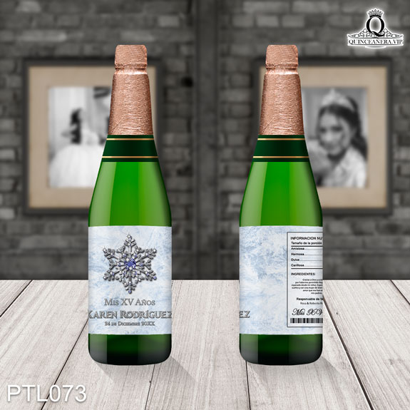 Invitaciones de 15 Años de Copos de Nieve Diamantes PTL073