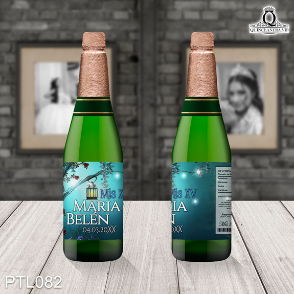 Invitaciones de Quinceañera de Coronas Vestidos PTL082 - PTL082