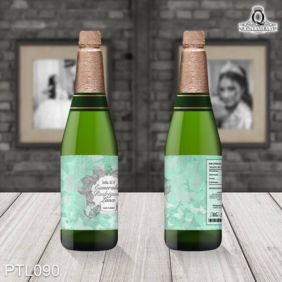 Invitaciones de 15 Años de Mariposas Ornamentos PTL090