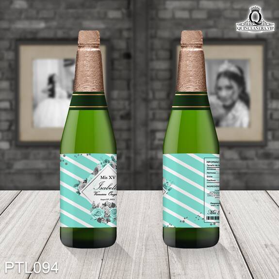 Invitaciones de Quinceañera de Flores Rayas PTL094 - PTL094