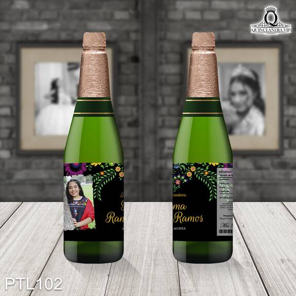 Invitaciones de 15 Años de Fiesta Mexicana Flores PTL102