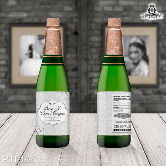 Invitaciones de Quinceañera de Glamuroso damask PTL106 - PTL106