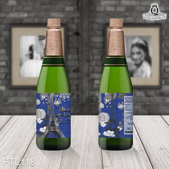 Invitaciones de 15 Años de Torre de Paris Diamantes PTL118