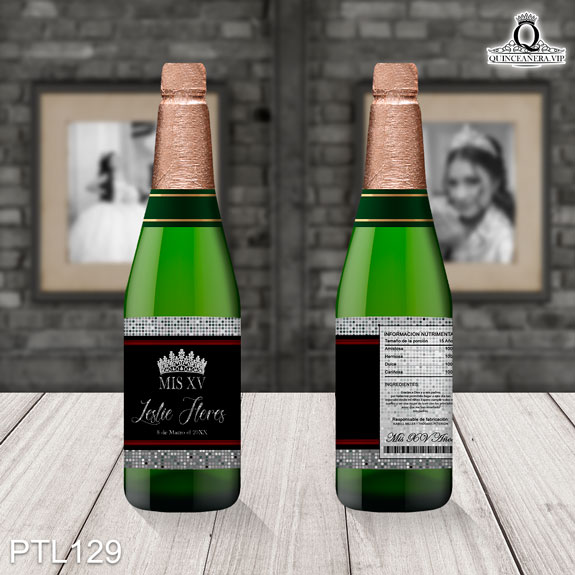 Invitaciones de Quinceañera de Glamuroso Coronas PTL129 - PTL129