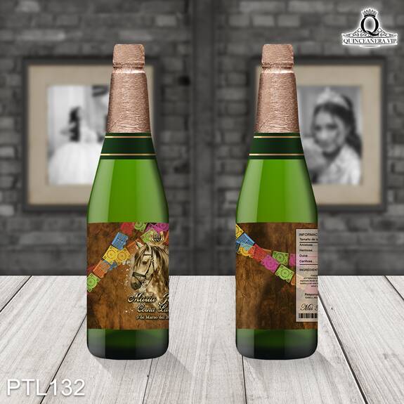 Invitaciones de Quinceañera de Caballos Herraduras PTL132 - PTL132