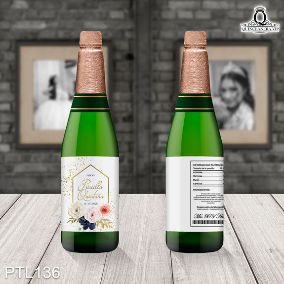 Invitaciones de Quinceañera de Flores peonias PTL136 - PTL136