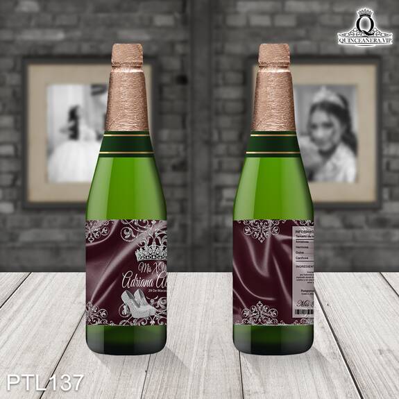 Invitaciones de 15 Años de Coronas Brillantina PTL137