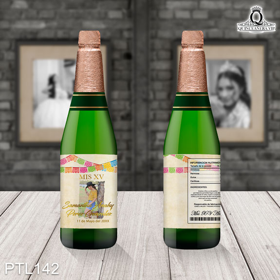 Invitaciones de Quinceañera de Vaquero papel picado PTL142 - PTL142