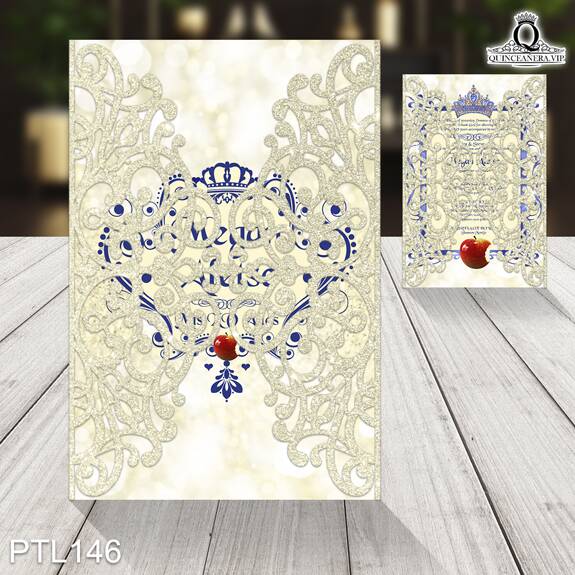 Invitaciones de 15 Años de Realeza Coronas PTL146