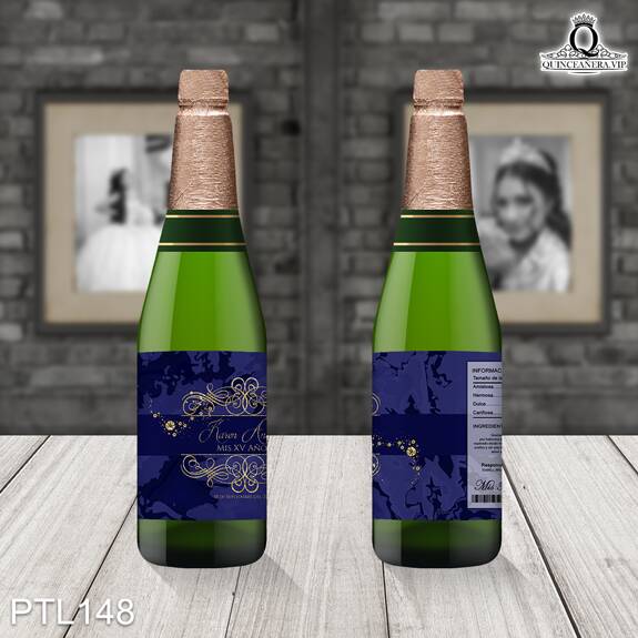 Invitaciones de Quinceañera de Glamuroso glitter PTL148 - PTL148