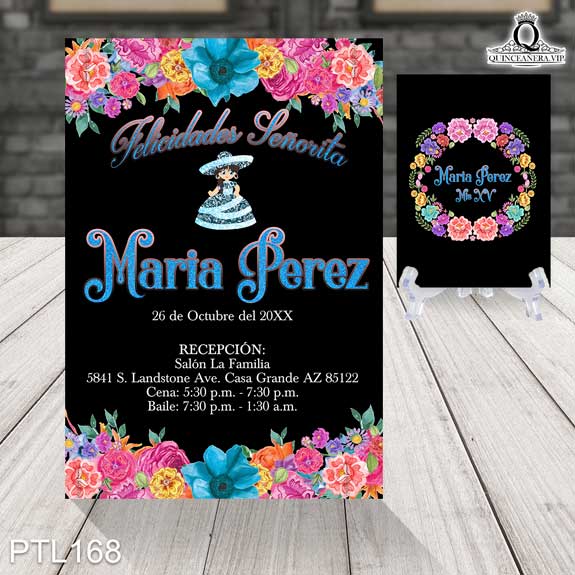 Invitaciones de 15 Años de Colores Fiesta Mexicana PTL168