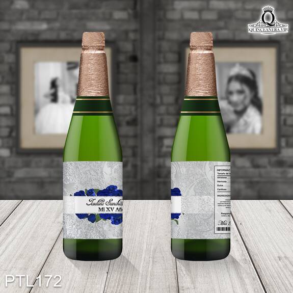 Invitaciones de Quinceañera de Flores Purpurina PTL172 - PTL172