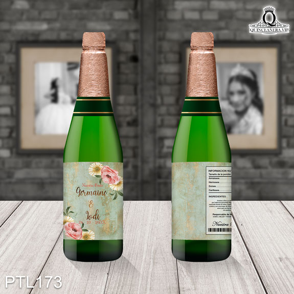 Invitaciones de 15 Años de Vintage flores PTL173