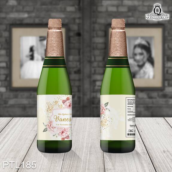 Invitaciones de Quinceañera de Flores Rosas Diamante PTL185 - PTL185