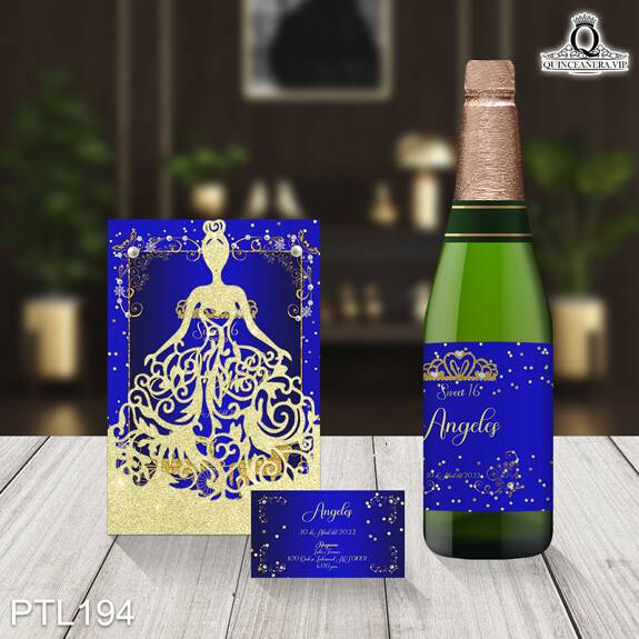 Invitaciones de 15 Años de Realeza carruaje PTL194