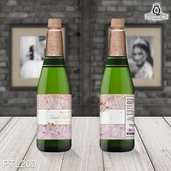 Invitaciones de Quinceañera Cama de Rosas Paraguas PTL200 - PTL200