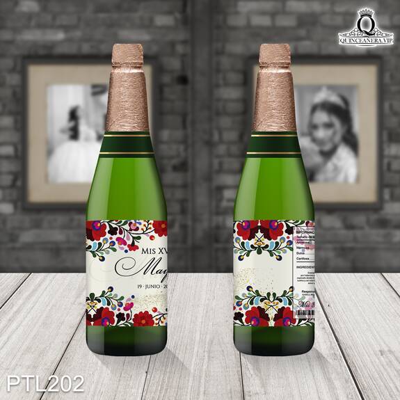 Invitaciones de Quinceañera de Flores estilo mexicano PTL202 - PTL202