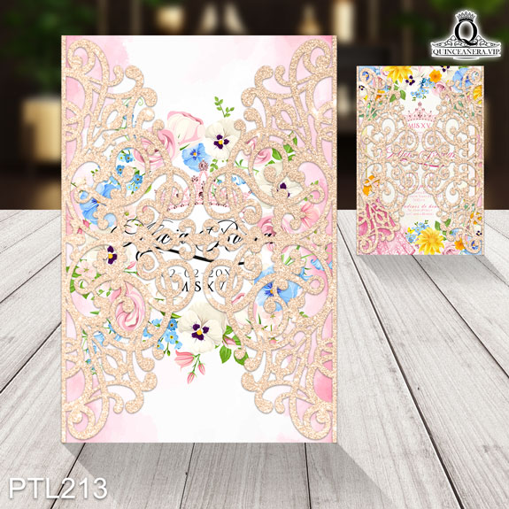 Invitaciones de xv años de la Bella Durmiente - PTL213