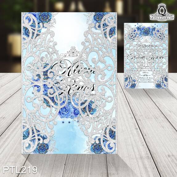 Invitaciones de Quinceañera de la Cenicienta - PTL219