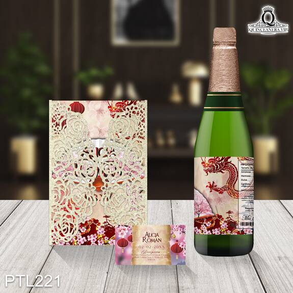 Invitaciones de 15 años de la Princesa Mulán - PTL221