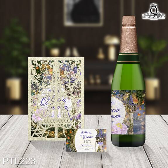 Invitaciones de 15 años de la Princesa Rapunzel - PTL223