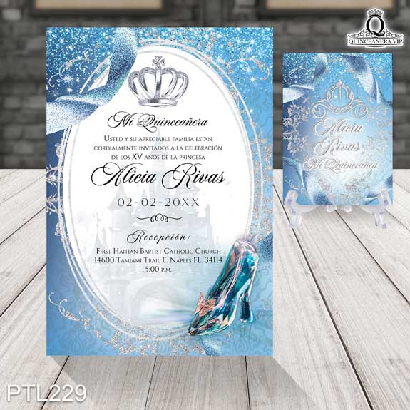 Invitaciones de la Cenicienta - PTL229