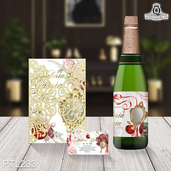 Invitaciones de Quinceañera de Blancanieves - PTL233