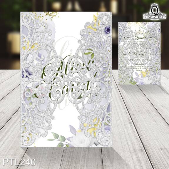 Invitaciones de 15 años de la Princesa y el Sapo - PTL240