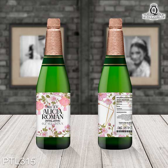 Invitaciones de la princesa Mulán para Quinceañera - PTL315