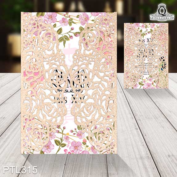 Invitaciones de la princesa Mulán para Quinceañera - PTL315